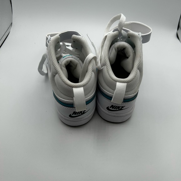 Nike Court Borough Mid 2 (GS) White Aquamarine NIB Sz 4.5 Y - Picture 4 of 6